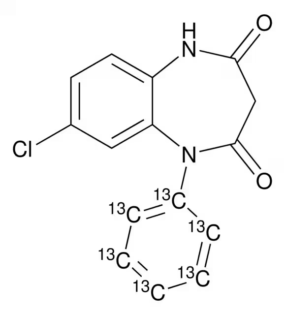 N-去甲基氯巴占-13C6 標準溶液