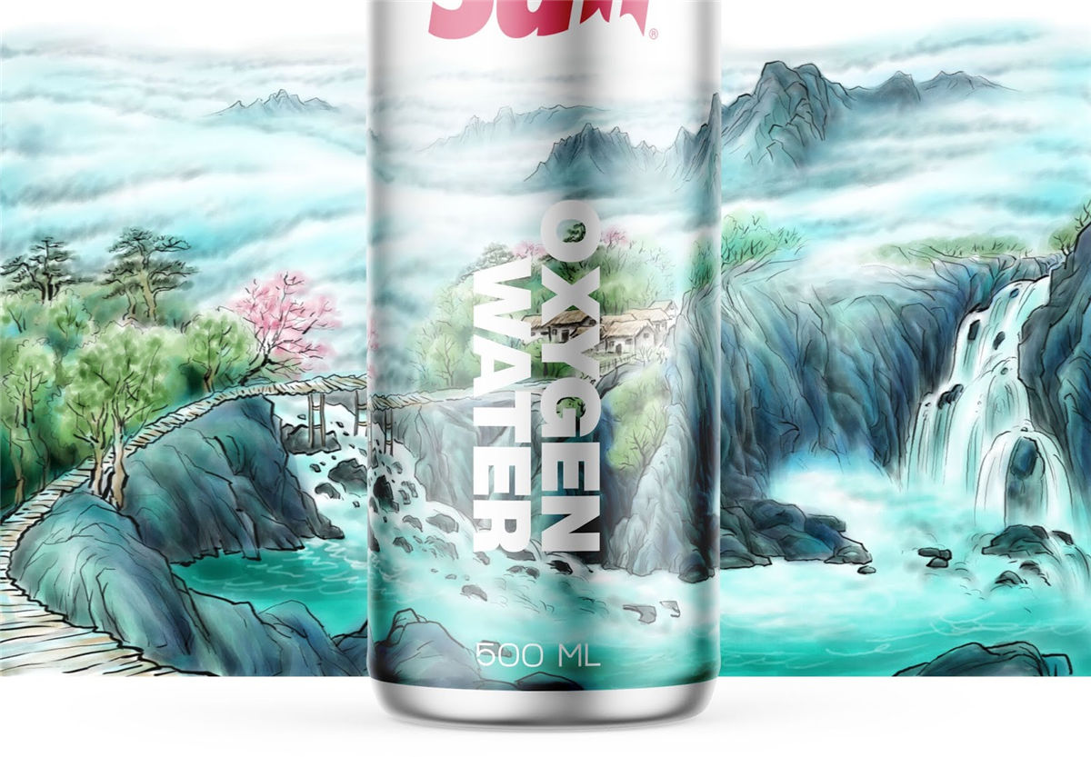 水墨風(fēng)格灌裝礦泉水包裝設(shè)計(圖6)