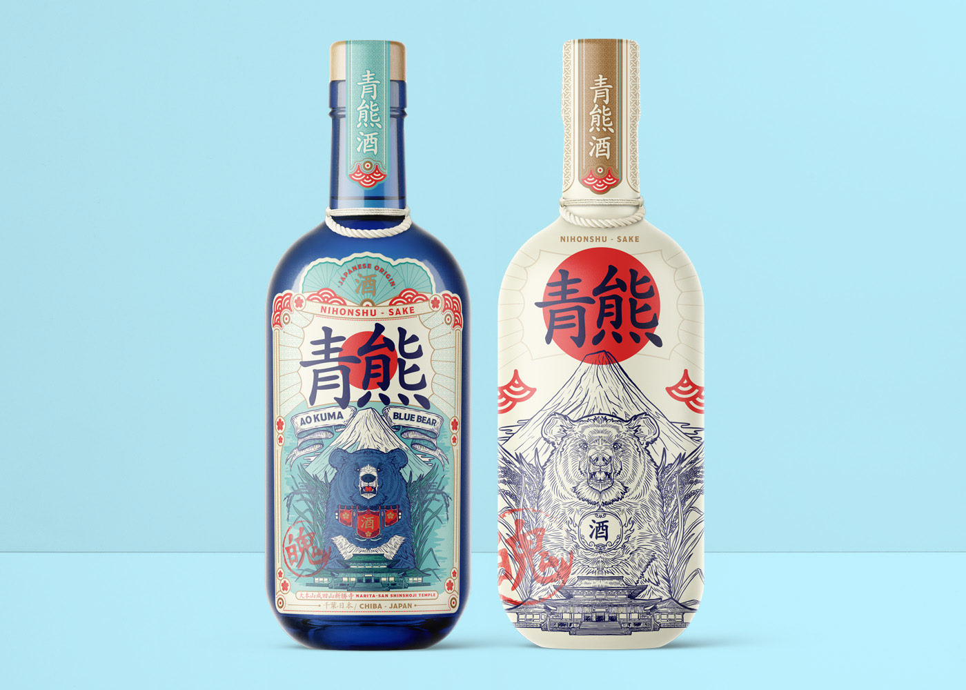 日本傳統(tǒng)風(fēng)格的清酒包裝設(shè)計(圖1)